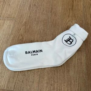 Balmain socks with logo in whitw